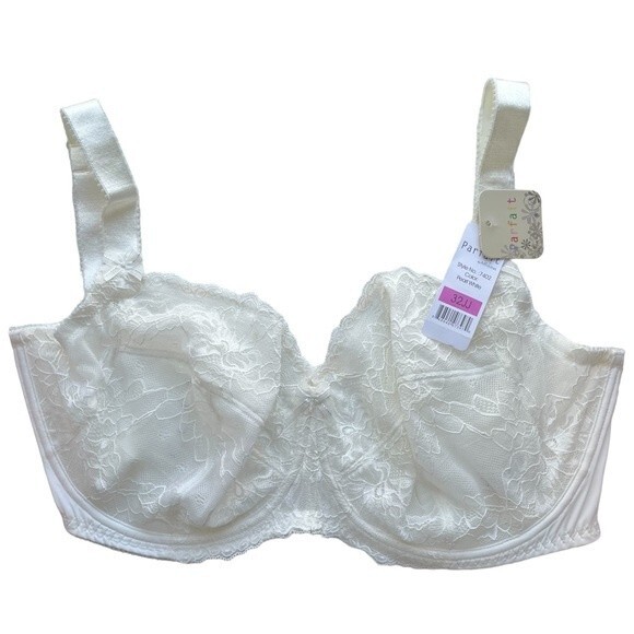 NWT Parfait by Affinitas Sophia Unlined Bra sz 32JJ UK / 32N US * Pearl White - Picture 1 of 8